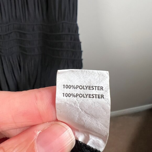 Ramy Brook Audrey Smocked Midi Dress Size Small Black Halter Neck Event - Picture 8 of 9